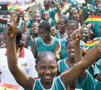 Girls Celebrating, Sunyani, Ghana