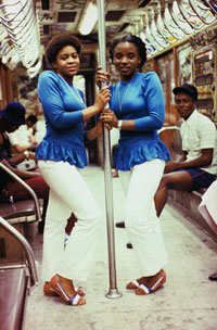 photo by Jamel Shabazz. untitled (two women in blue blouses)